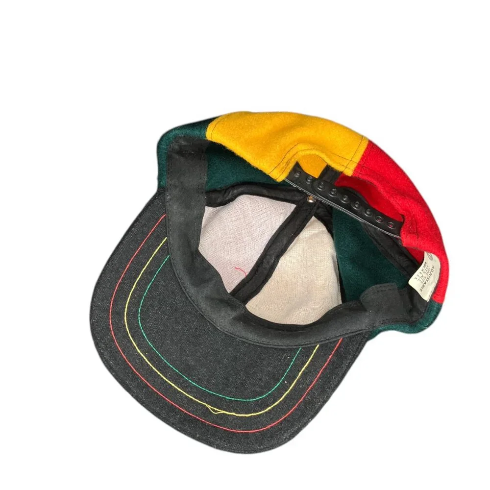 Vintage Magic 8 Ball‎ Red Snapback Cap Hat Union Made In USA Wool Adjustable
